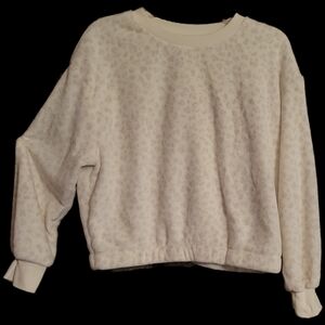 Cozy Cream Leopard Print Sweatshirt